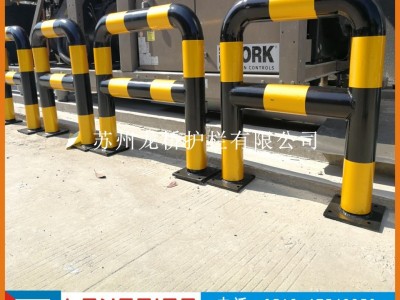 江苏工厂车间防撞护栏 江苏倒 U型厂区防撞栏厂 龙桥订制图2