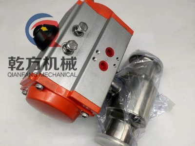 快装气动球阀，气动快装直通球阀 304不锈钢快装球阀图3