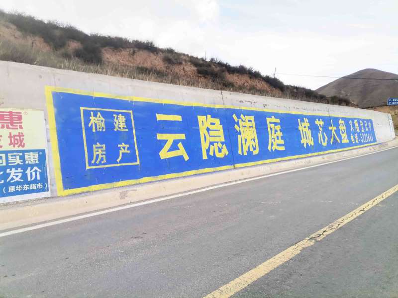 地产榆中地区(手绘)墙体广告照片精选照片近景3