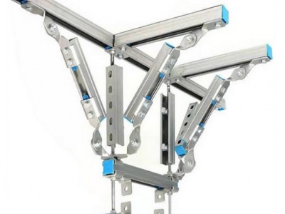 风管支撑侧向抗震支吊架 成品抗震支架生产定制图4